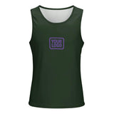 Custom Dark Green Light Purple Men's Tank Top