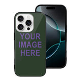 Custom Dark Green Light Purple Phone Case