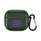 Custom Dark Green Light Purple AirPods Case (3rd Generation)