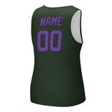 Custom Dark Green Light Purple Men's Tank Top