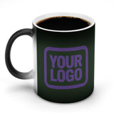 Custom Dark Green Light Purple Magic Mug