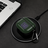 Custom Dark Green Light Purple AirPods Case (3rd Generation)
