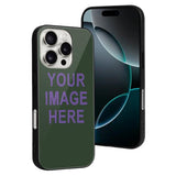 Custom Dark Green Light Purple Phone Case