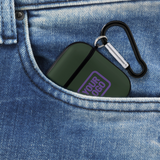 Custom Dark Green Light Purple AirPods Case
