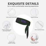 Custom Dark Green Light Purple Headband