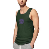Custom Dark Green Light Purple Men's Tank Top