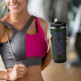 Custom Dark Green Light Purple Stainless Steel Water Cup