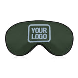 Custom Dark Green Light Blue Sleep Mask