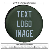 Custom Dark Green Light Blue Truck Tires