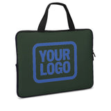 Custom Dark Green Sky Blue Laptop Bag
