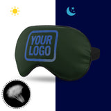 Custom Dark Green Sky Blue Sleep Mask