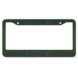 Custom Dark Green Blue License Plate Frame