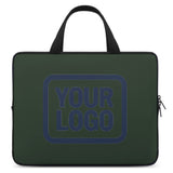 Custom Dark Green Blue Laptop Bag