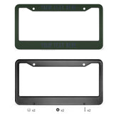 Custom Dark Green Blue License Plate Frame