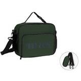 Custom Dark Green Blue Lunch Bag