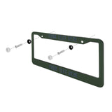 Custom Dark Green Blue License Plate Frame