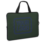 Custom Dark Green Blue Laptop Bag