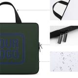 Custom Dark Green Blue Laptop Bag