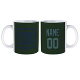 Custom Dark Green Blue Green Mug