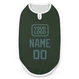 Custom Dark Green Blue Green Pet Vest