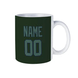 Custom Dark Green Blue Green Mug