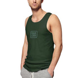 Custom Dark Green Blue Green Men's Tank Top