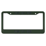 Custom Dark Green Navy License Plate Frame