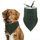 Custom Dark Green Navy Pet Scarf