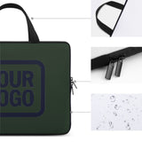 Custom Dark Green Navy Laptop Bag