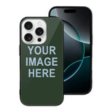 Custom Dark Green Light Blue Phone Case