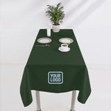 Custom Dark Green Navy Square Table Cloth
