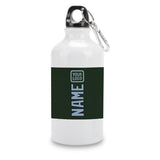 Custom Dark Green Light Blue Sports Bottle