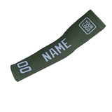 Custom Dark Green Light Blue Arm Sleeve