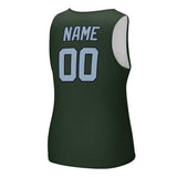 Custom Dark Green Light Blue Men's Tank Top