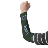 Custom Dark Green Light Blue Arm Sleeve