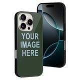 Custom Dark Green Light Blue Phone Case
