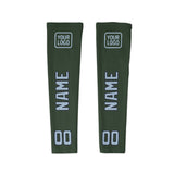Custom Dark Green Light Blue Arm Sleeve