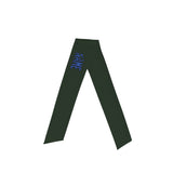 Custom Dark Green Sky Blue Headband