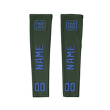 Custom Dark Green Sky Blue Arm Sleeve