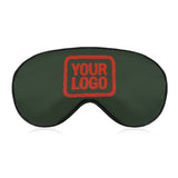 Custom Dark Green Orange Red Sleep Mask
