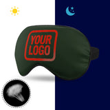 Custom Dark Green Orange Red Sleep Mask