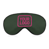 Custom Dark Green Pink Sleep Mask