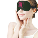 Custom Dark Green Pink Sleep Mask