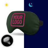 Custom Dark Green Pink Sleep Mask