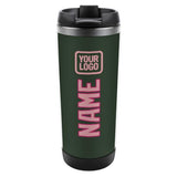Custom Dark Green Light Pink Stainless Steel Water Cup
