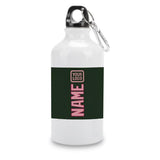 Custom Dark Green Light Pink Sports Bottle