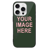 Custom Dark Green Light Pink Phone Case