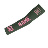 Custom Dark Green Light Pink Arm Sleeve