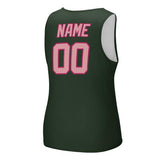 Custom Dark Green Light Pink Men's Tank Top