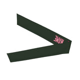 Custom Dark Green Light Pink Headband